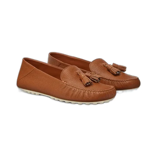 Tassel-Detailed Round Toe Loafers