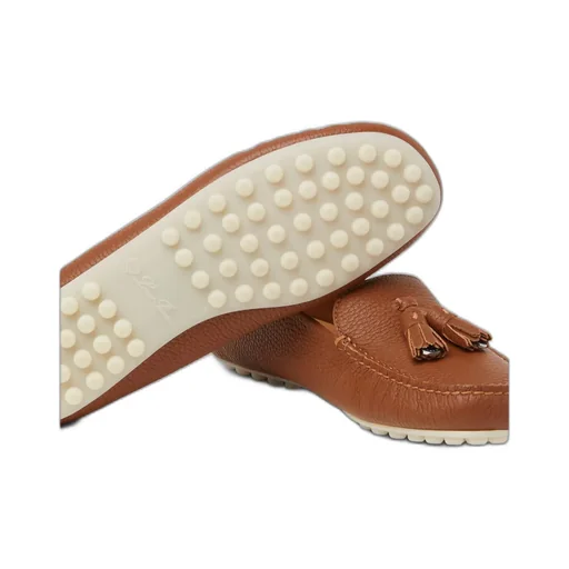 Tassel-Detailed Round Toe Loafers