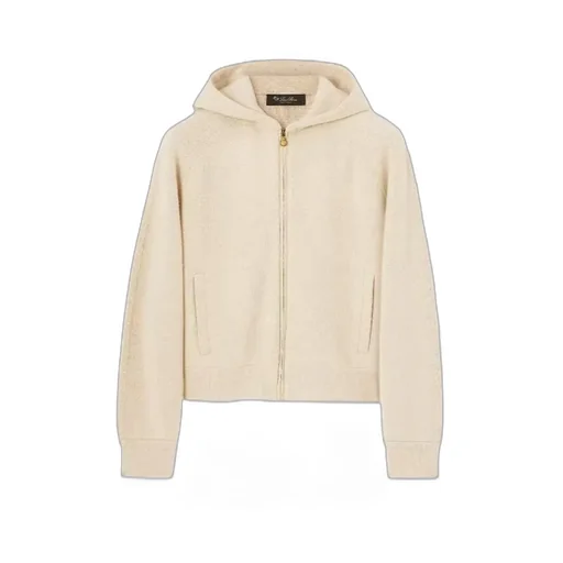 Zippered Hooded Sweatshirt