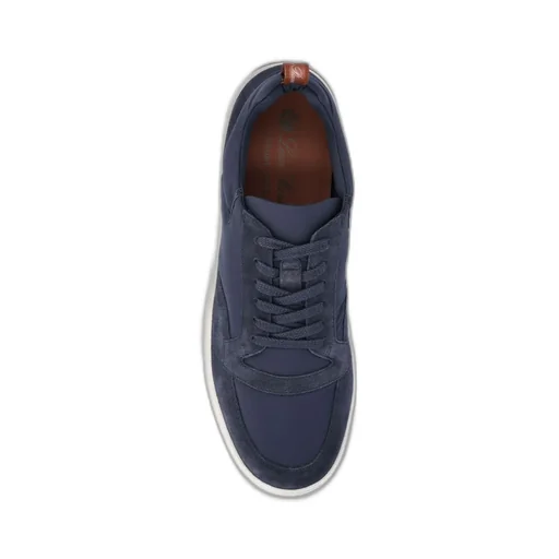 Round-Toe Lace-Up Sneakers