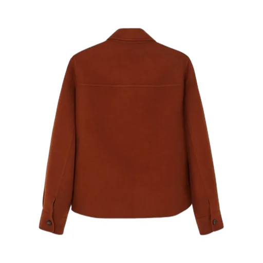 Button-Front Patch-Pocket Shirt Jacket