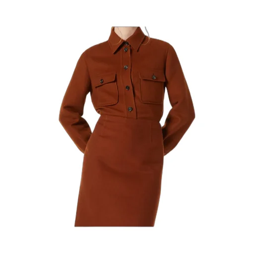 Button-Front Patch-Pocket Shirt Jacket
