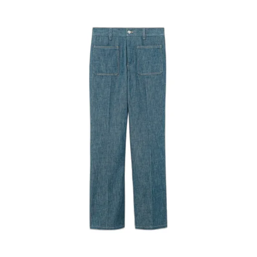 Patch-Pocket Jeans