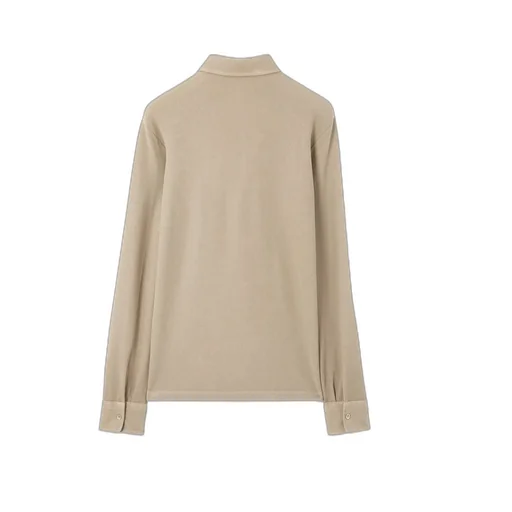 Long-Sleeved Polo Shirt