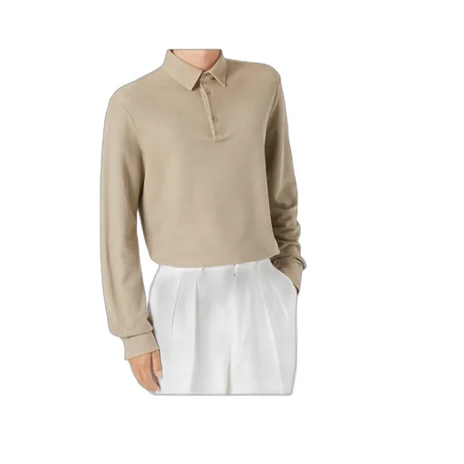 Long-Sleeved Polo Shirt