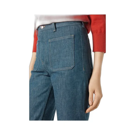 Patch-Pocket Jeans