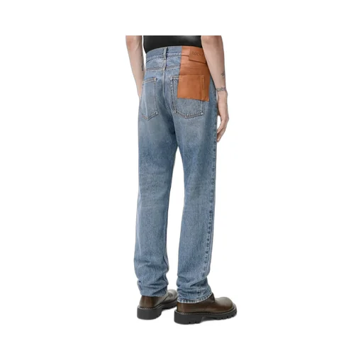 Straight Leg Denim Jeans
