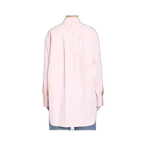 Asymmetric Hem Poplin Shirt