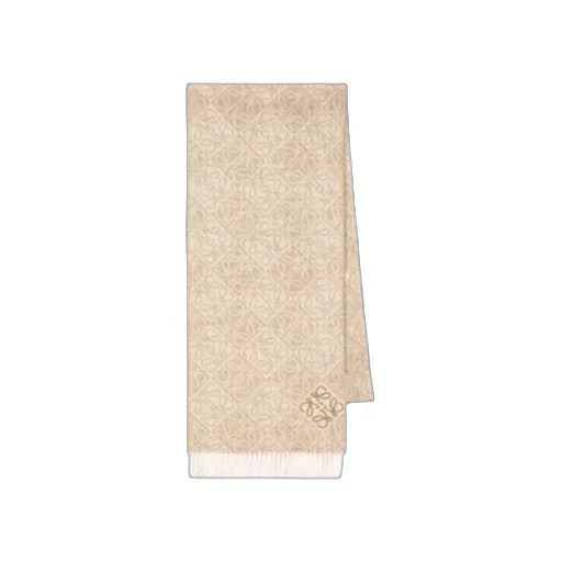 Logo-Detailed Fringed Scarf