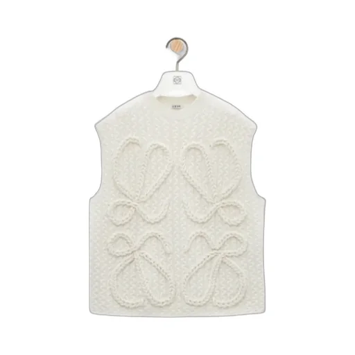 Monogram Embroidered Knitted Vest