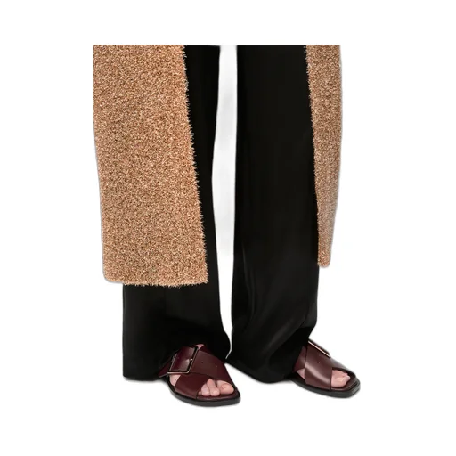 Square-Toe Slip-On Sandals