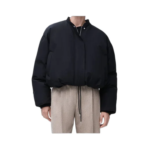 Drawstring Hem Puffer Jacket