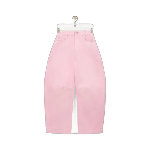 Wide-Leg Barrel Trousers