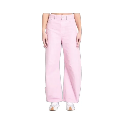 Wide-Leg Barrel Trousers