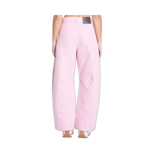 Wide-Leg Barrel Trousers
