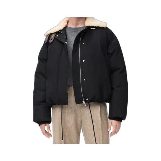 Drawstring Hem Puffer Jacket