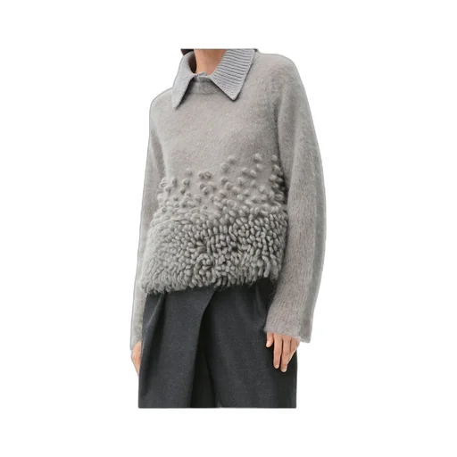 Polo Sweater In Mohair Blend