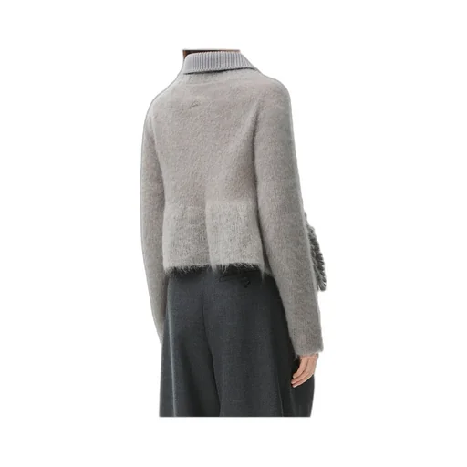 Polo Sweater In Mohair Blend