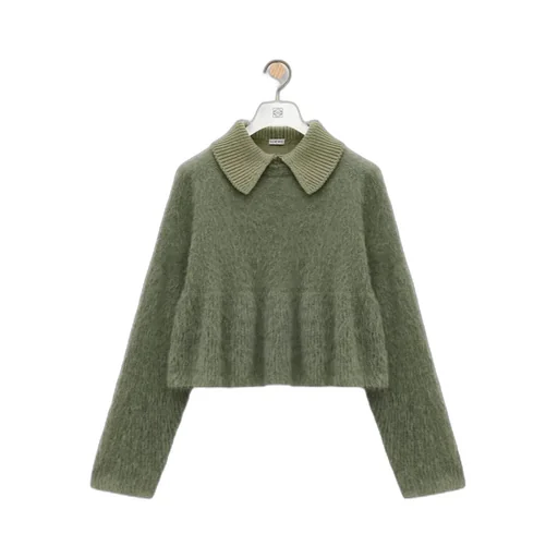 Long-Sleeved Polo Jumper