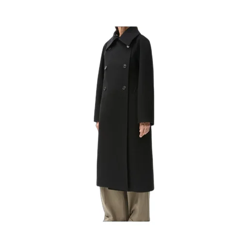 Double-Breasted Coat In Wool And Cashmere
