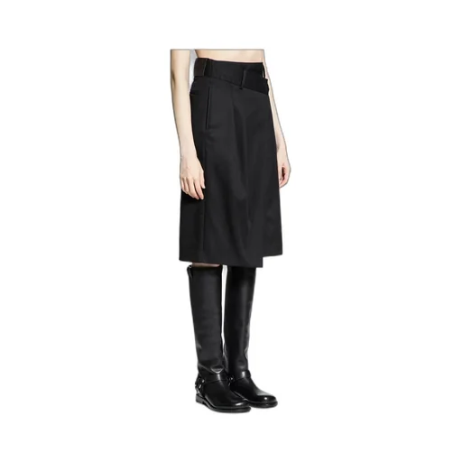 Asymmetric High-Waisted Wrap Skirt