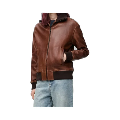Zip-Up Jacket In Nappa Lambskin