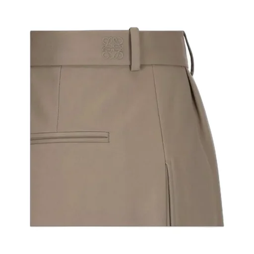 Mid-Rise Pleated Trousers