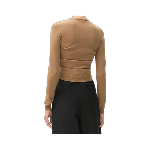 Draped Cardigan In Cashmere And Silk
