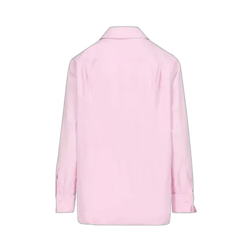 Belt Appliqué Ruched Shirt
