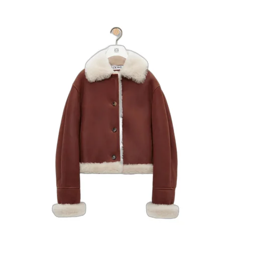 Cropped Shearling Jacket