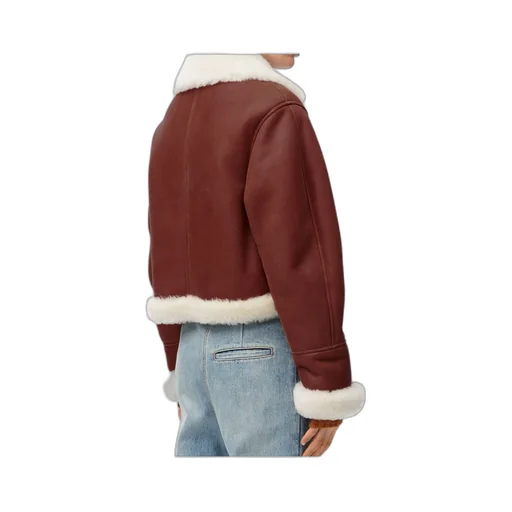 Cropped Shearling Jacket