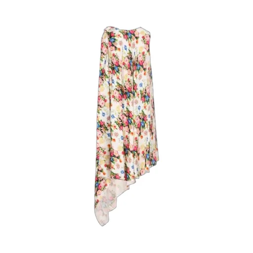 Floral Printed Asymmetric Dress