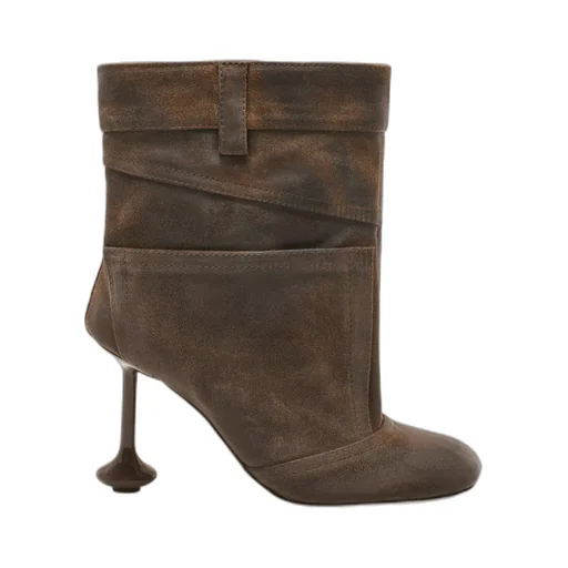 Toy Ankle Bootie In Waxed Suede