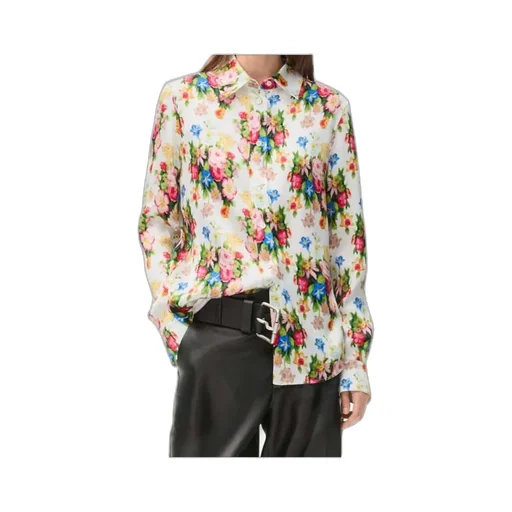 Floral-Printed Button-Up Shirt