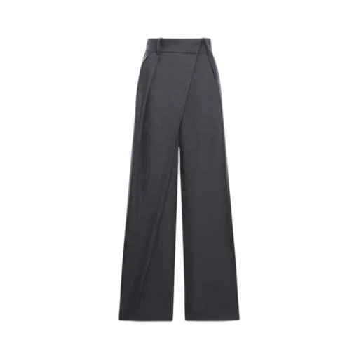 High-Waist Wrapped Trousers