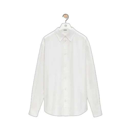 Logo Embroidered Long-Sleeved Shirt