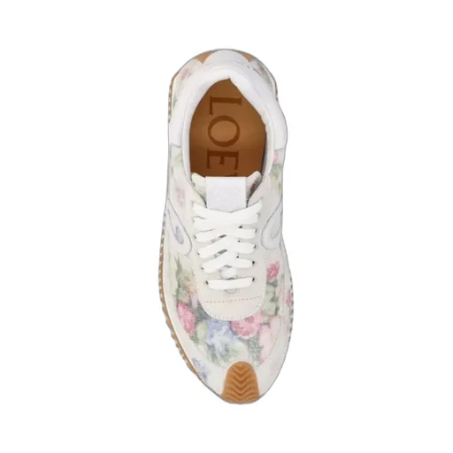 Floral Printed Low-Top Sneakers