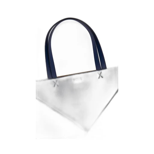 Puzzle Fold Tote In Shiny Calfskin