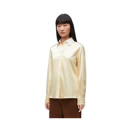 Long-Sleeved Satin Shirt