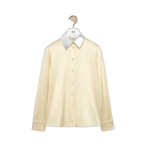 Long-Sleeved Satin Shirt