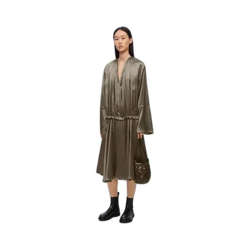 Elasticated Waist Long Sleeved Tunic Dress