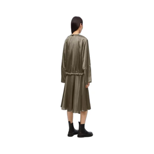 Elasticated Waist Long Sleeved Tunic Dress