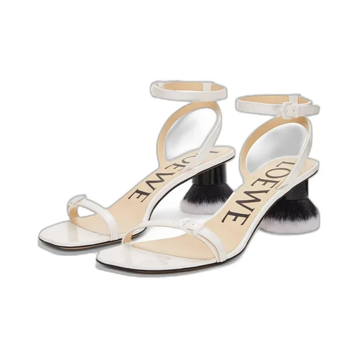 Petal Brush Ankle Strap Sandals