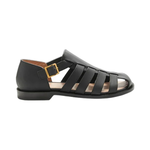 Campo Sandal In Waxed Calfskin