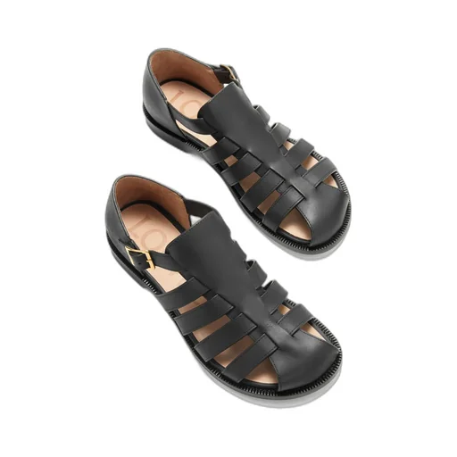 Campo Sandal In Waxed Calfskin
