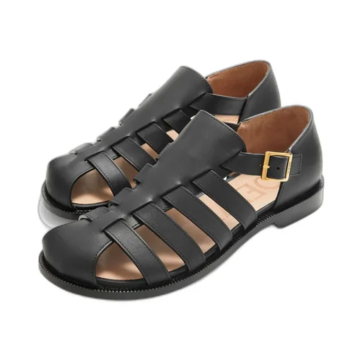 Campo Sandal In Waxed Calfskin