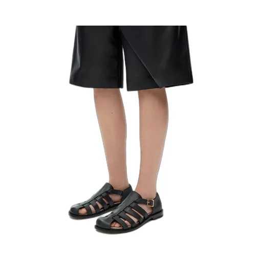 Campo Sandal In Waxed Calfskin