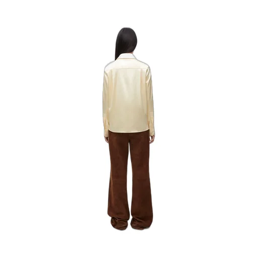 Long-Sleeved Satin Shirt