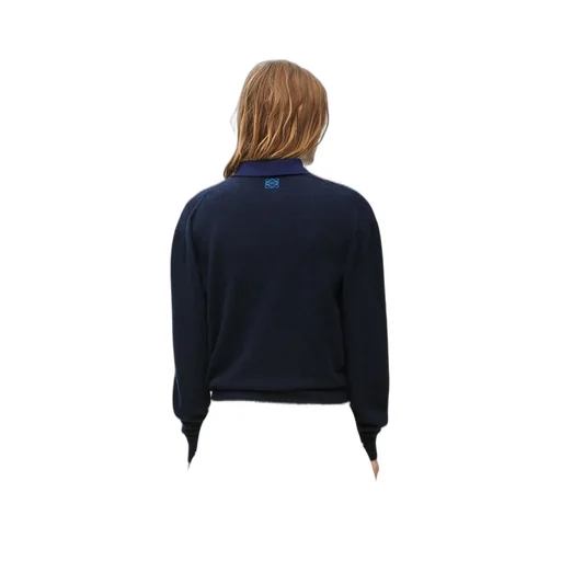 Logo Embroidered V-Neck Jumper