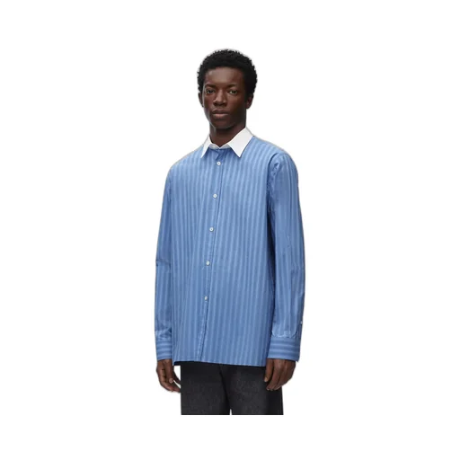 Striped Collared Button-Up Shirt